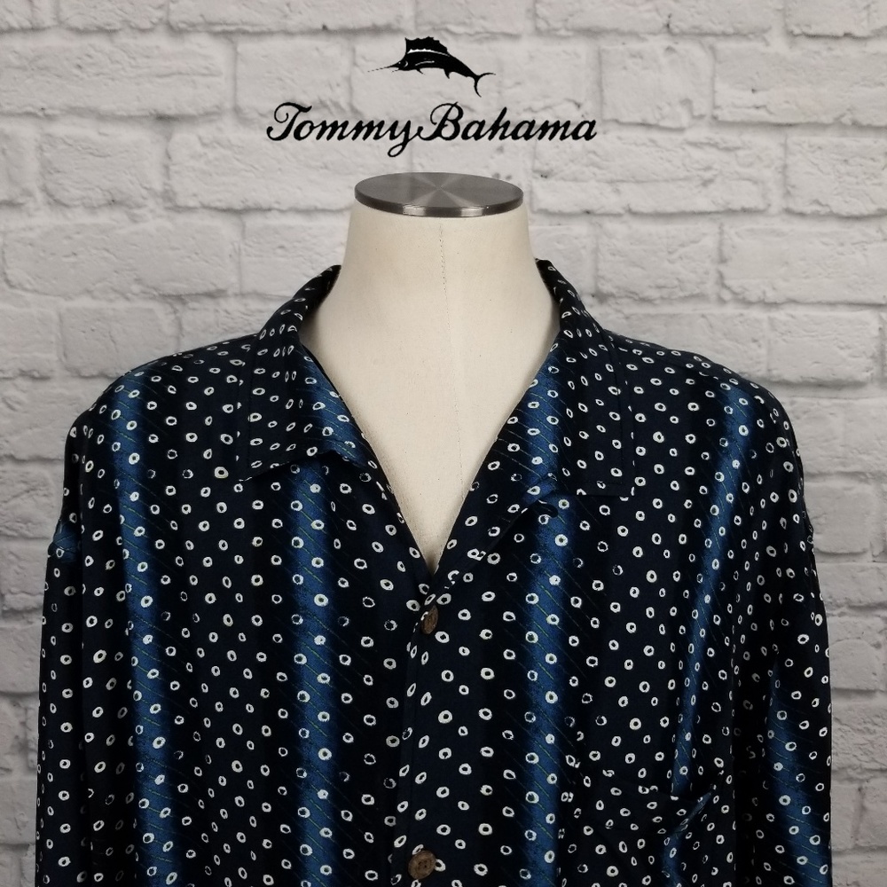 Tommy Bahama Hawaiian Camp Shirt Sz XL